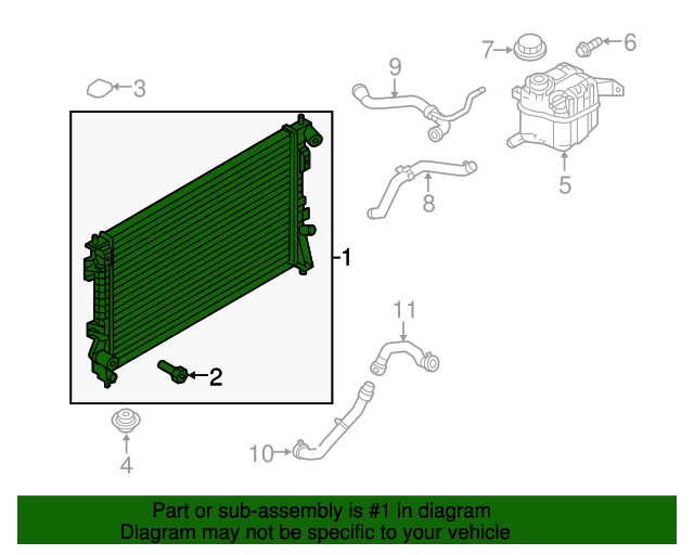 RADIADOR Ford Explorer 2017, 2016